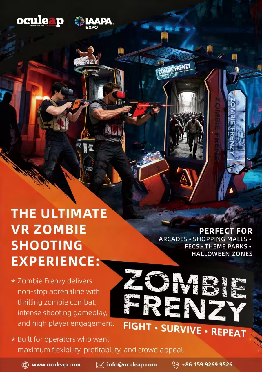 Oculeap Zombie Frenzy Becomes A Breakout VR Arcade Hit In Europe After ...