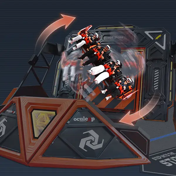 VR 360 Rotate simulator Robot Storm brand new VR Attractions from Oculeap
